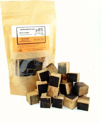 Produktbild von Eichenholzcubes - Rum 100g, Eichenholz Chips Holzspäne Eichenholzspäne
