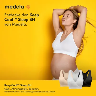 Produktbild von Medela Keep Cool Sleep Nahtloses Schwangerschafts- und Still-Bustier – BH ohne B