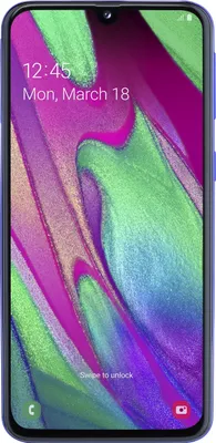 Produktbild von Samsung Smartphone 15cm (5,9 Zoll) A405F Galaxy A40, LTE, 64GB Speicher, Farbe: Blau