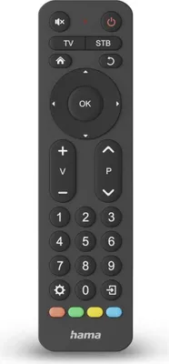 Produktbild von Hama Universal-Fernbedienung TV, Infrarot, für 2 Geräte, große Tasten, lernfähig
