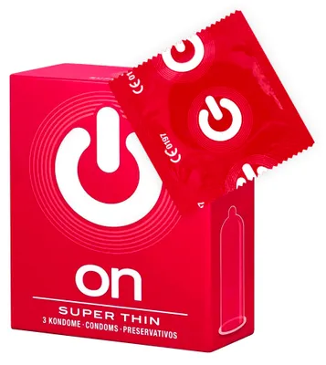 Produktbild von Ultradünne Kondome ON, 3er Pack