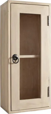 Produktbild von Badoberschrank 30x70cm 'Kjoto' Akazie massiv hell