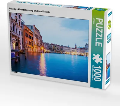 Produktbild von CALVENDO Puzzle Venedig - Abendstimmung am Canal Grande 1000 Teile Puzzle quer | 1000 Teile Lege-Größe 64x48cm Foto-Puzzle für glückliche Stunden