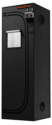 Productafbeelding van 2x2x6 Pro-Grade kweektent, 61x61x183 cm, met observatievenster en vloerbak