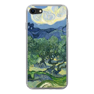Produktbild von MuchoWow® Handyhülle Schutzhülle Hülle für iPhone 7 Die Olivenbäume - Vincent van Gogh Silikon Softcase Handy Hülle - Kartenhalter