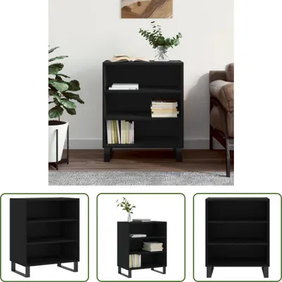 Produktbild von The Living Store Sideboard Schwarz 57x35x70 cm Holzwerkstoff