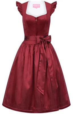 Produktbild von Dirndl Para Siempre 70cm Länge rot 30