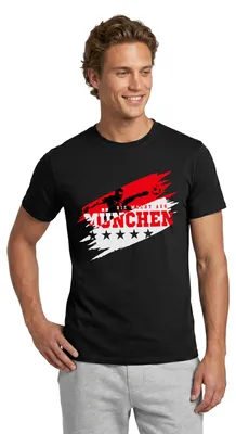Produktbild von Spreadshirt Die Macht Aus München Ultra Fußball Fan Männer T-Shirt, M, Schwarz