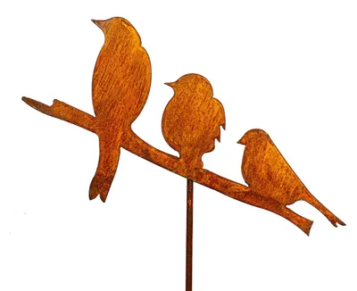 Produktbild von Gartendekoration mit Vogelmotiv - 3 Stück von 114 cm