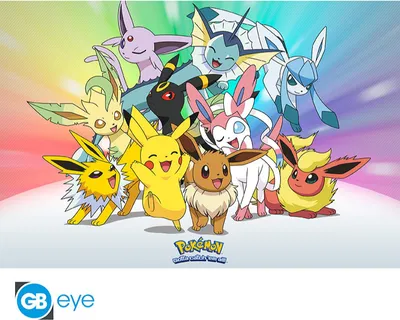Produktbild von POKEMON - Poster Maxi 91cmx51cm - Eevee