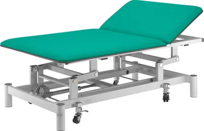 Produktbild von Bobathliege Pro Power mit Kopfteil und Radhebesystem