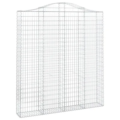 Immagine prodotto di vidaXL Gabbione ad arco alto 200x30x220/240 cm Ferro zincato