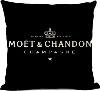 Produktbild von Moët & Chandon Kissenbezug Kissenhülle schwarz Kissen