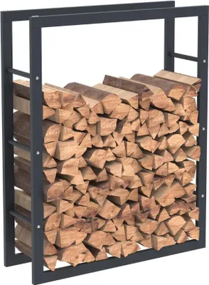 Obrázek produktu pro Bc-elec - HHWPF0021 Černý ocelový stojan na dřevo 100*80*25 cm, stojan na palivové dřevo, stojan na palivové dřevo.