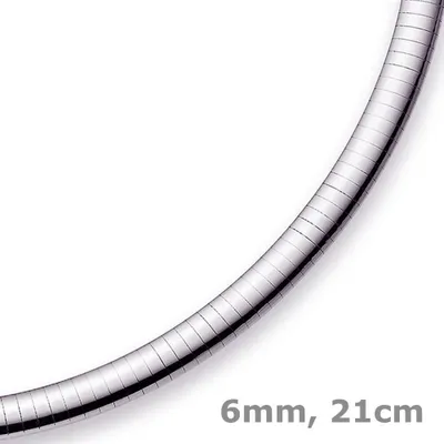 6mm-Omega-Armband-flach-585-Weißgold-21cm
