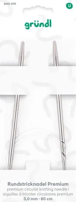 Produktbild von Gründl Rundstricknadel Premium Ø 3 mm x 80 cm