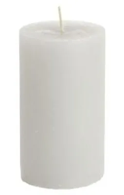Productafbeelding van Rustieke kaars, stompkaars – koelgrijs – 7 x 13,5 cm