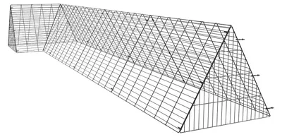 Produktbild von VEVOR Hühner-Tunnel, 287 x 78,7 x 24,2 Zoll (LxBxH) Hühner-Tunnel für den Garten, tragbare Hühner-Tunnel für draußen mit Eckrahmen, 2 Sets, geeignet für Hühner, Enten, Kaninchen, Mit Eckrahmen