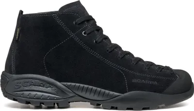 Schwarze Damen-Lifestyle-Schuhe "Mojito Mid GTX" von Scarpa; mit hohem Schaft und Schnürung.