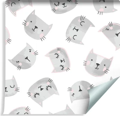 Produktbild von 10m VLIES TAPETE Rolle Kinderzimmer Natur Tiere Katzen Punkte Streifen XXL