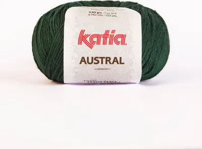 Produktbild von AUSTRAL von Katia - FLASCHENGRÜN (28) - 50 g / ca. 140 m Wolle