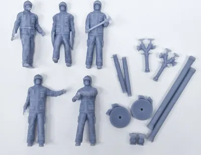 Produktbild von 3D Set Feuerwehrleute - Mj 1:43