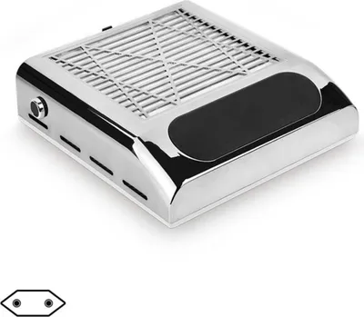 Produktbild von INF 80W Nagelstaubsauger mit EU-Stecker - Starke Absaugung für Maniküre Silber