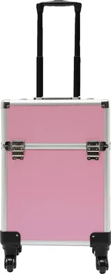 Immagine prodotto di Valigetta per il trucco, grande capacità, ruote rimovibili, rosa