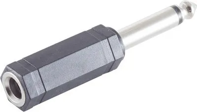 Produktbild von Klinkenst. Mono 6,3mm / Klinkenbuchse Stereo 6,3mm
