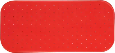 Produktbild von MSV Premium Duschmatte Badematte Badewannenmatte Badewanneneinlage antibakteriell rutschfest mit Saugnäpfen - Rot - duftet nach Rosen - ca. 36 x 97 cm - waschbar bei 60° Grad