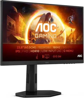 Produktbild von AOC 24G4XE, 60,5 cm (23.8"), 1920 x 1080 Pixel, Full HD, LCD, 1 ms, Schwarz, Grau