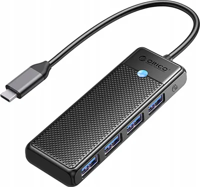 Zdjęcie produktu dla Hub Stacja Dokująca 4X Usb-A 3.0 5Gbps Kabel Usb-C Typ C Rozdzielacz Orico