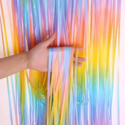 Immagine prodotto di TENDINA DECORATIVA, Arcobaleno pastello, 100 x 200 cm