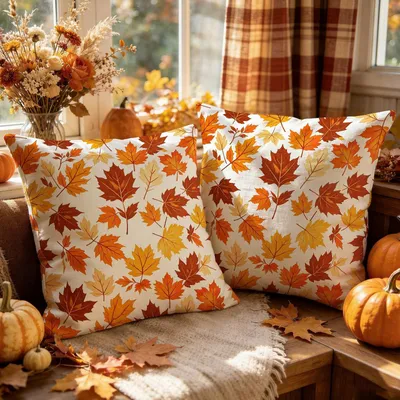 Productafbeelding van Kussensloop met Herfstmotief 45 x 45 cm