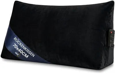 Obrázok produktu pre Vankúš klinový pod chrbát a na čítanie do postele, na pohovku Poťah: zamat 70 x 40 cm (Š x V)