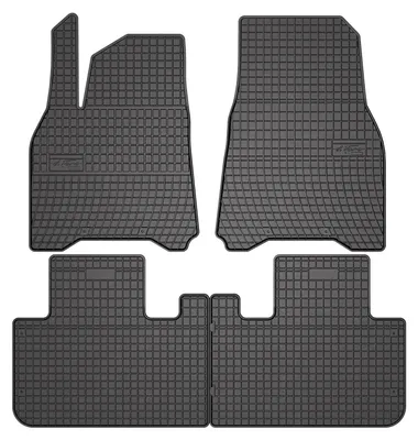 Image de Tapis de sol en caoutchouc pour Tesla Model Y 2020- (crossover) – 4 pièces, noirs, sur mesure