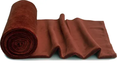 Zdjęcie produktu dla Dzianina Minky o gładkim wzorze, mahoń 50 x 160 cm