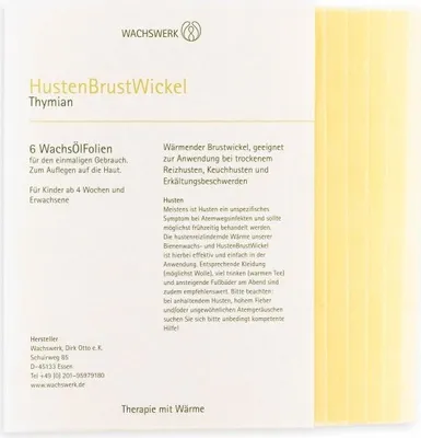 Produktbild von Husten Brust Wickel Thymian 6 St