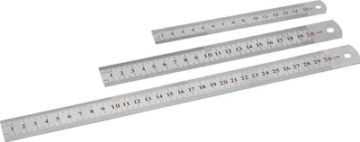 Image de SINTRON Tools Règle en acier set de 3 207909, 15/20/30 cm