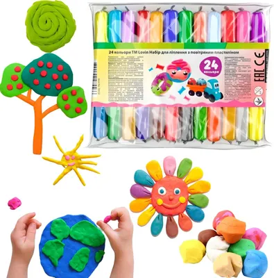 Produktbild von Plastilin-Modelliermasse-Set 24 Farben für Kinder 70132