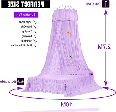 Produktbild von Famanu Moskitonetz für Kinderbett - Rosa Dekoration für das Kinderzimmer