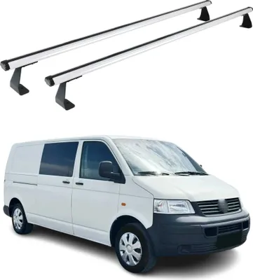 Produktbild von OMAC 7522920-2 Dachreling Dachträger Aluminium für VW Transporter V Bus (7HB, 7HJ, 7EB, 7EJ, 7EF, 7EG, 7HF, 7EC) Transporter V Kastenwagen für OPEL
