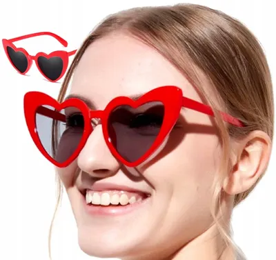 Produktbild von Katzenaugenbrille - UV400 Filter - Damenmodell - Rot - Stilvolle Augenmode - Schützende Eleganz