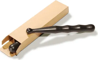 Produktbild von Habys Hot Stone Massagestein | Druckpunktstein aus Basalt | leicht zu greifen | für Hot Stone Massage | Triggerpunkte | 2 Stück