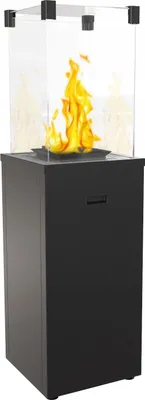 Zdjęcie produktu dla Ogrzewacz gazowy Patio Slim czarny 8,2 kW zestaw z pokrowcem