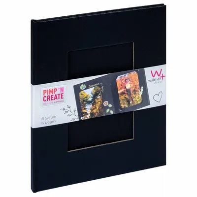Obrázek produktu pro Walther fotoalbum PIMP AND CREATE černé 16,5x20 cm