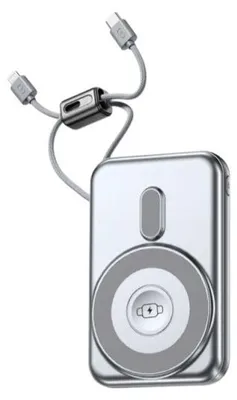 Image de Batterie externe avec recharge rapide 10 000 mAh, USB, Lightning, recharge sans fil, haute performance, QC