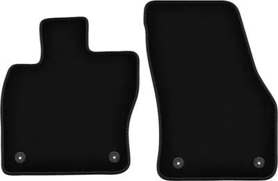Image de Wielganizator Tapis avant de sol velours sur-mesure pour Seat Ateca (2016-, crossover) noir, jeu 2 pièces, fixations