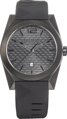 Produktbild von 0810K07S-BKGYBKSK Italy Herrenuhr Stealth schwarz PVD Ref. 0810 Locman