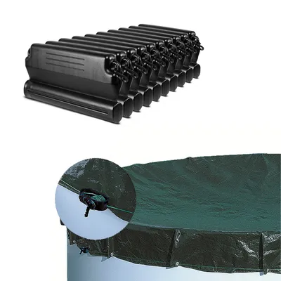 Produktbild von Pool Winter Set Ideal - Abdeckplane Ø 5,00 m und 10 Eisdruckpolster